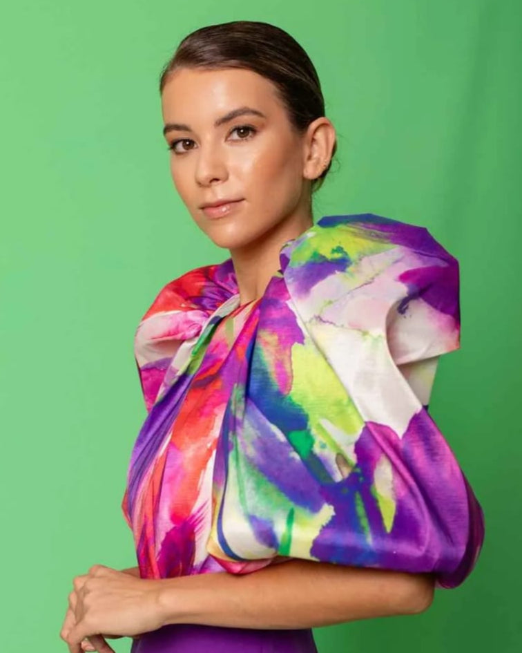 VESTIDO ACUARELA MORADO