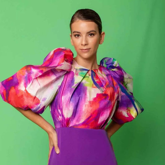 VESTIDO ACUARELA MORADO